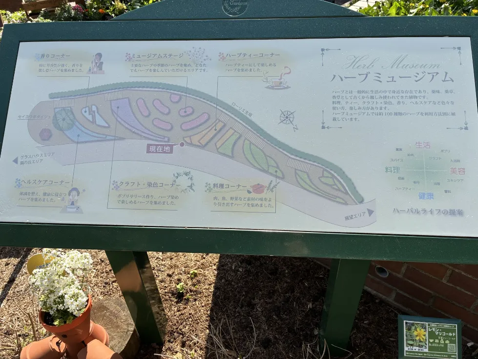 ハーブ園マップ　野沢園ブログ　研修旅行